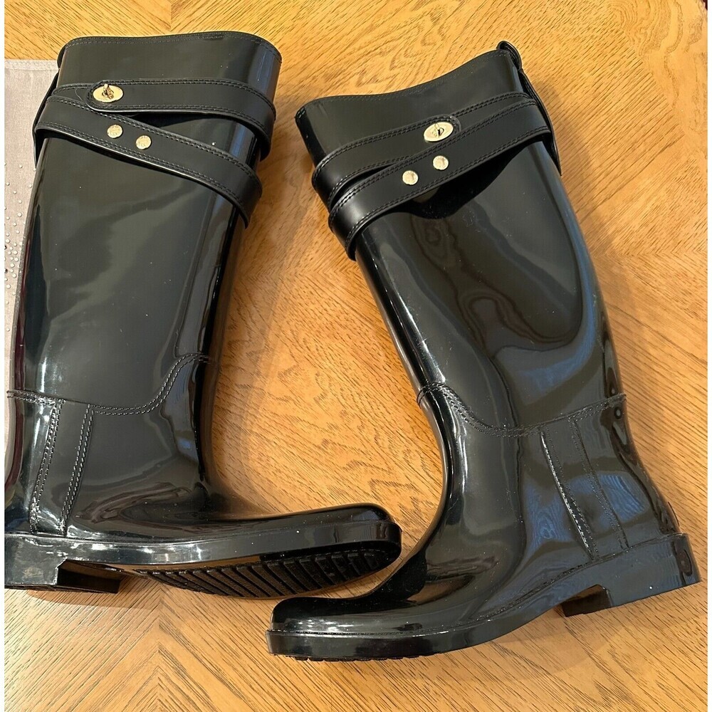 Stylish Black Women's Rain Boots